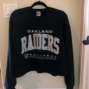 RAIDERS CROPPED CREWNECK!